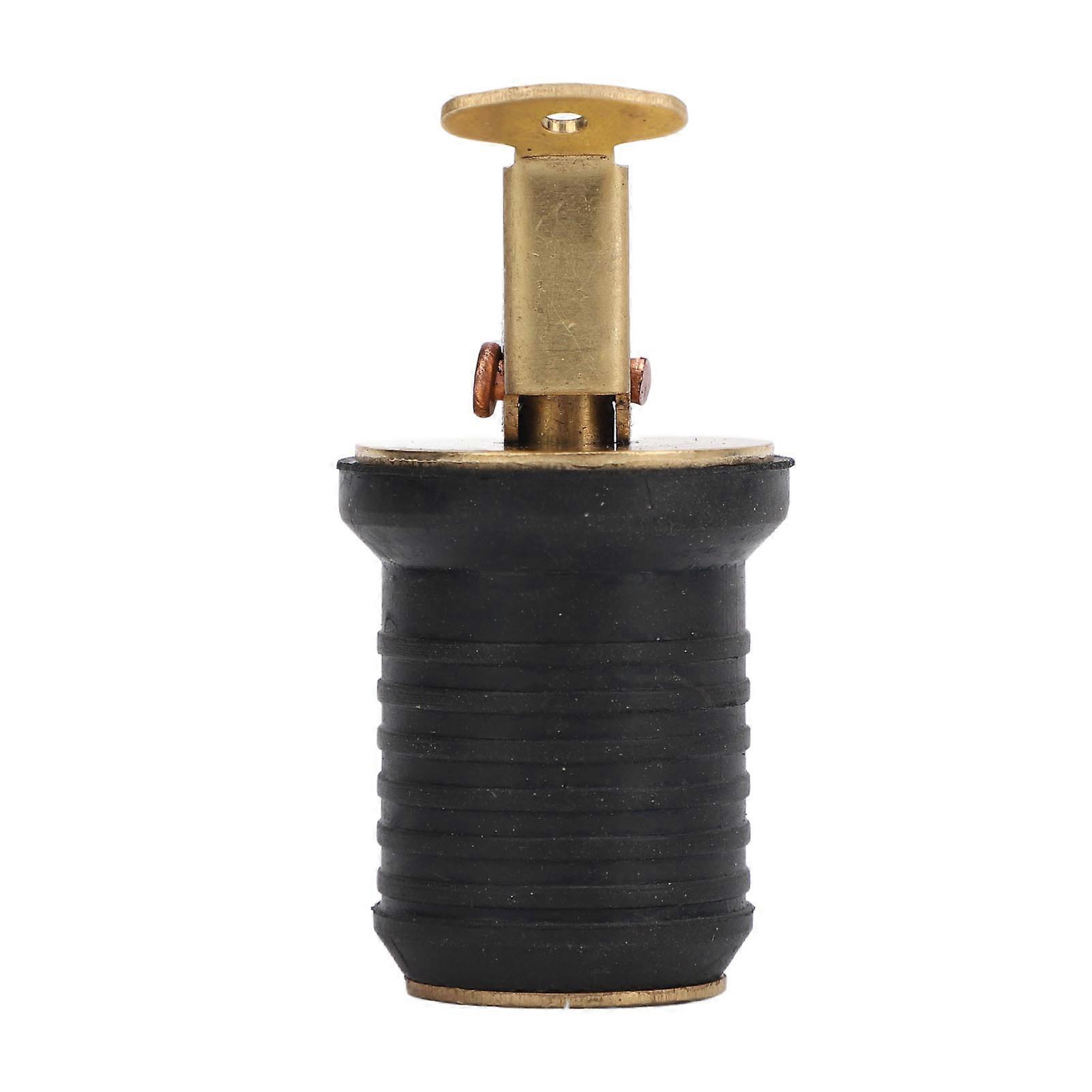 Boot Live Well Plug Messing Livewell Bait Well Ablassstopfen Dicht abdichtende Boot Ablassstopfen Boot Ablassstopfen für Bilge Beam Seawall 1inch