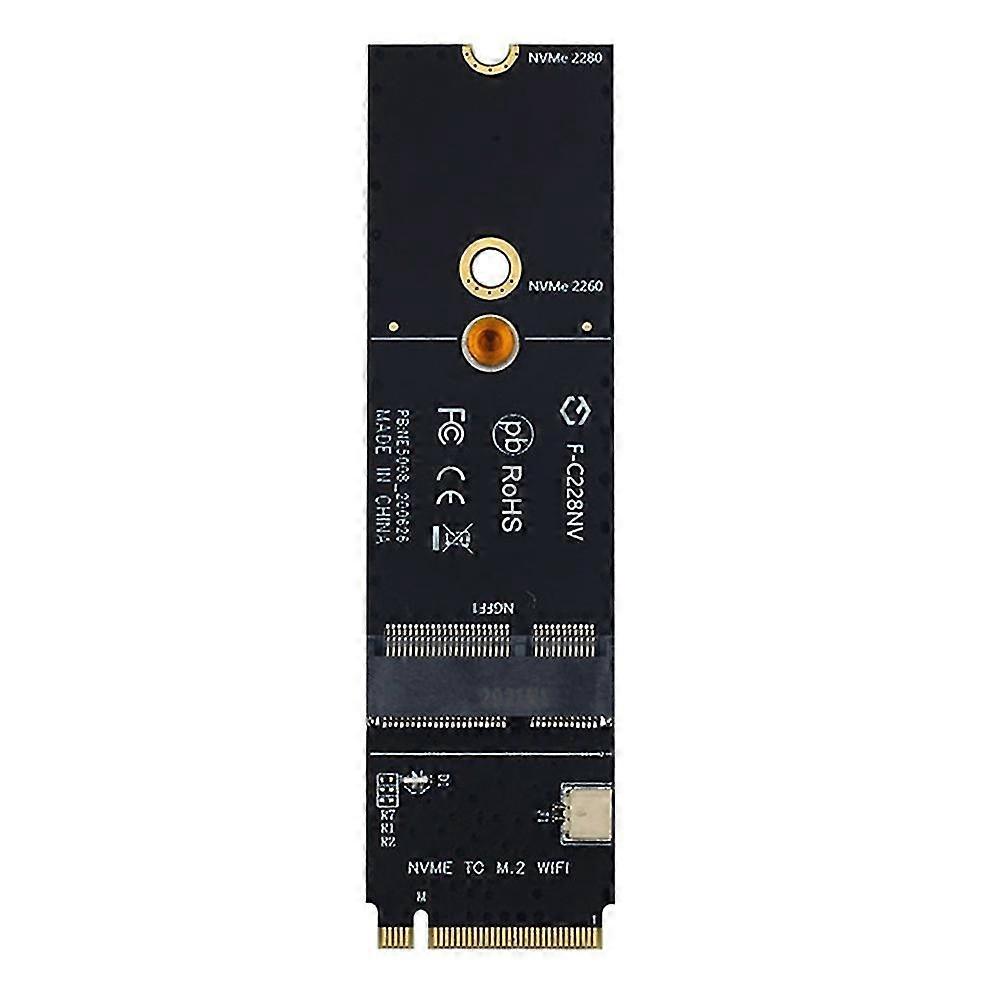 Wireless M.2 A+E Key Slot to M.2 M Key Wifi Bluetooth Adapter for AX200 9260 Bcm94352Z Card NVMe PC