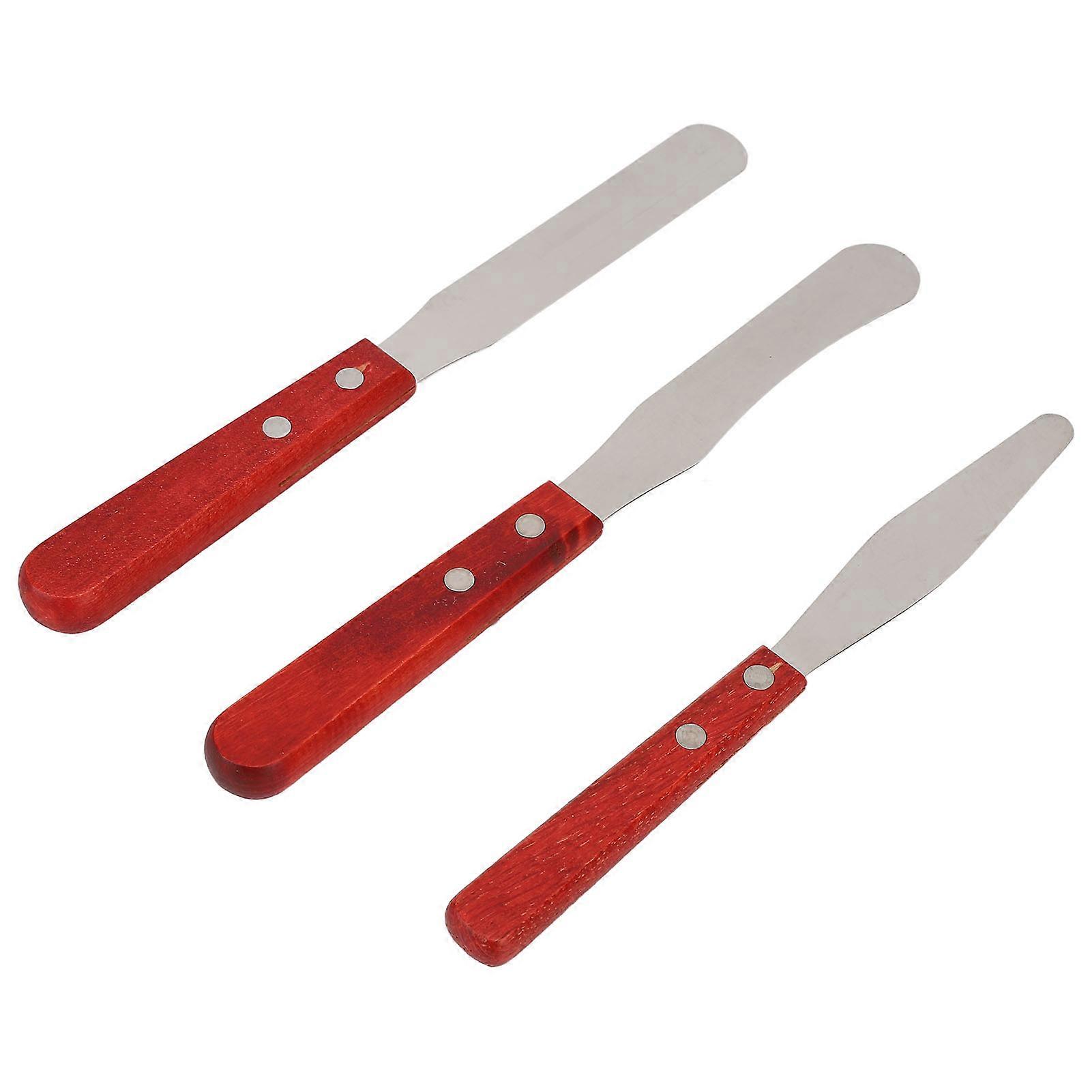 Wax Spatulas Straight Body Waxing Applicator Sticks with Wooden Handle for Hair Removal