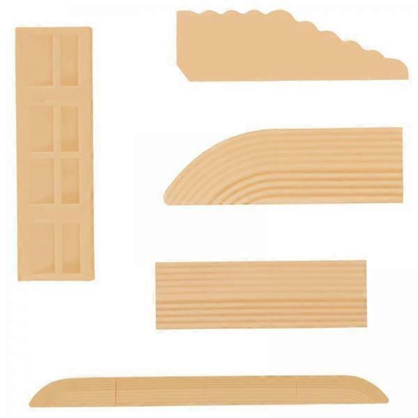 2x4x Threshold Bars Step Ramp for Robot Vacuum Cleaner Beige Yellow