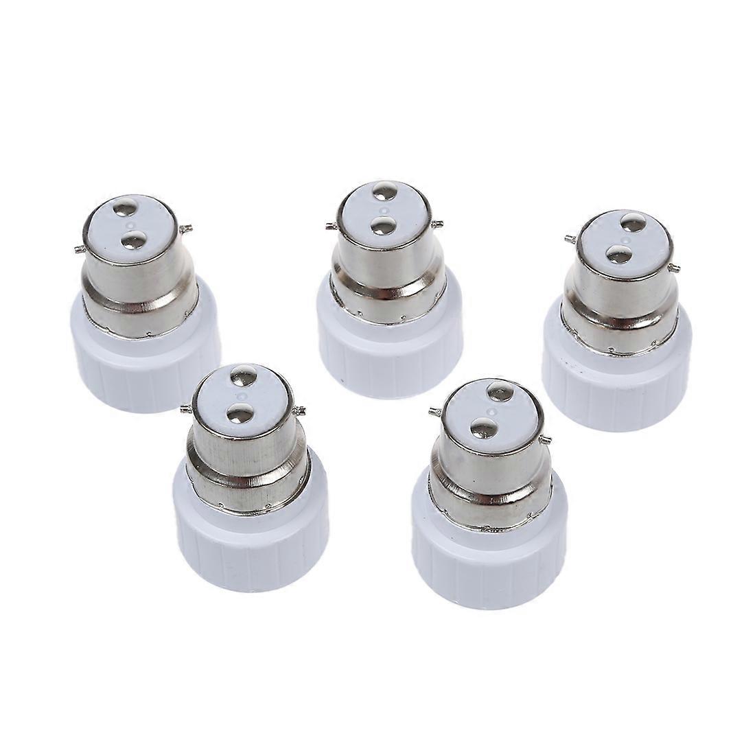 B22 to Lamp Light Bulb Base Socket Converter Adaptor 5 pack