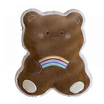 Rainbow Bear Man Pillow Doll,christmas Decor Cartoon Bear Man Plush Toy,cookie Man Plush Stuffed Toy Bear Man 17.7 Inch (brown)