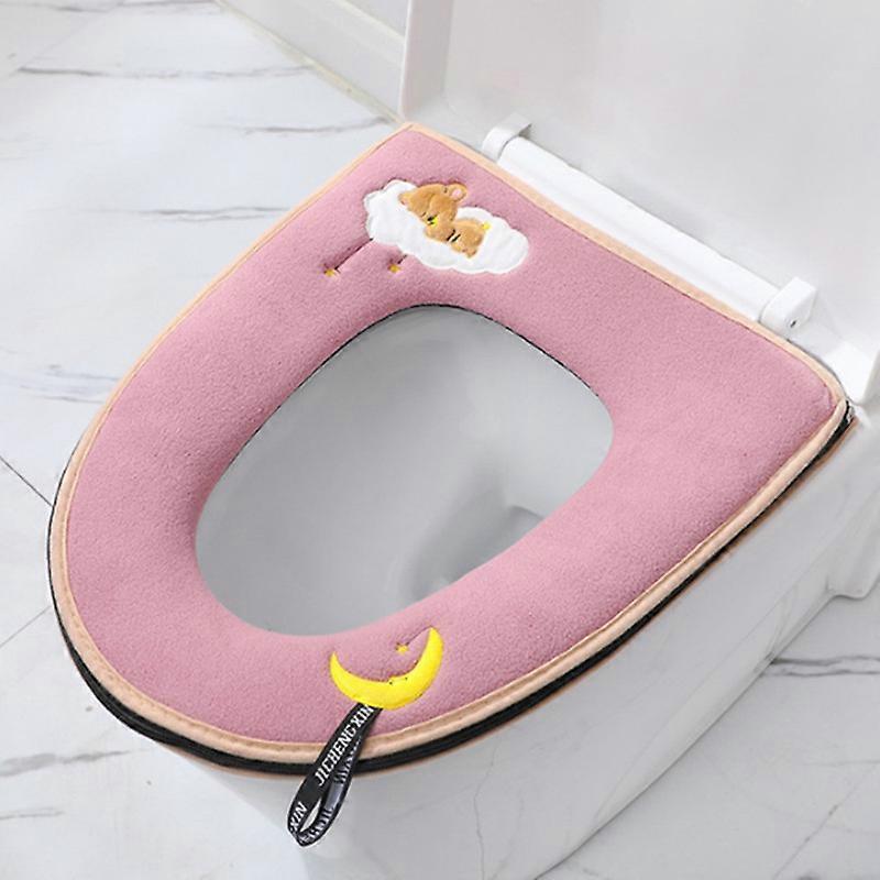 MIMIGO 2 db fürdőszobai puha WC ülőkehuzat párna -WC ülőke párna Mosható és kényelmes WC ülőke huzat párnák, illeszkedik a legtöbb méretű WC fedél