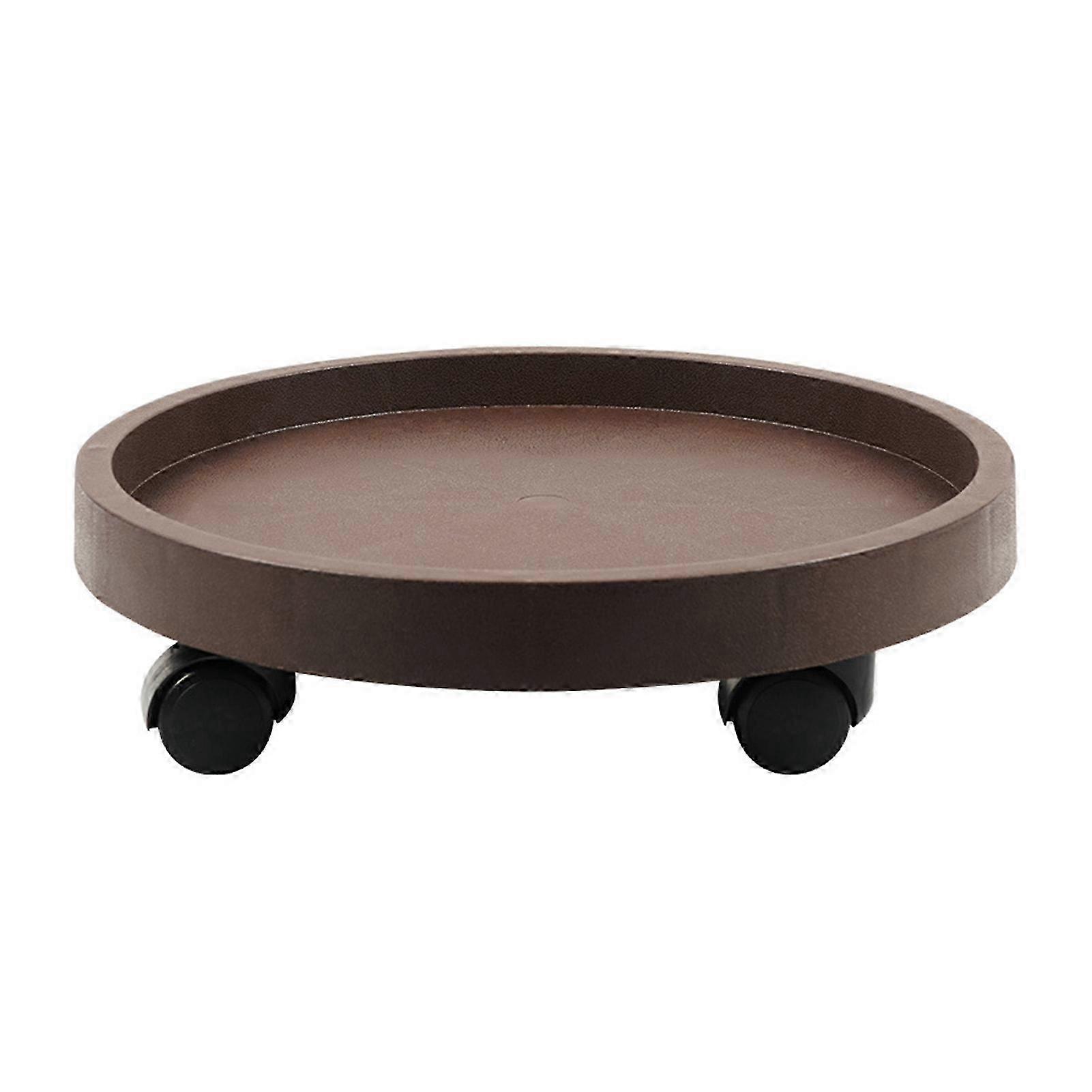 Round Movable Planter Tray with Wheels Heavy Duty Sturdy Industrial Mobile Base for Most Type Plant Pot