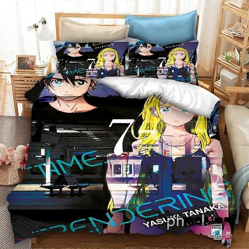 a1058 ملاءات السرير أزياء أنيمي الصيف تقديم مجموعة الفراش أغطية لحاف أكياس الوسائد 2/3 قطعة مجموعات الفراش المعزي أغطية السرير ملاءات السرير iip