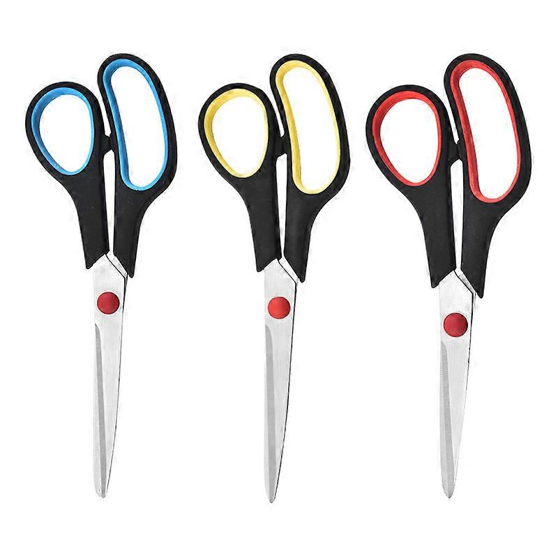 gute 3pcs Linkshänder Schere für Bastelpapier Nähen 21cm scharfe Schere für Erwachsene Küche Schreibwaren