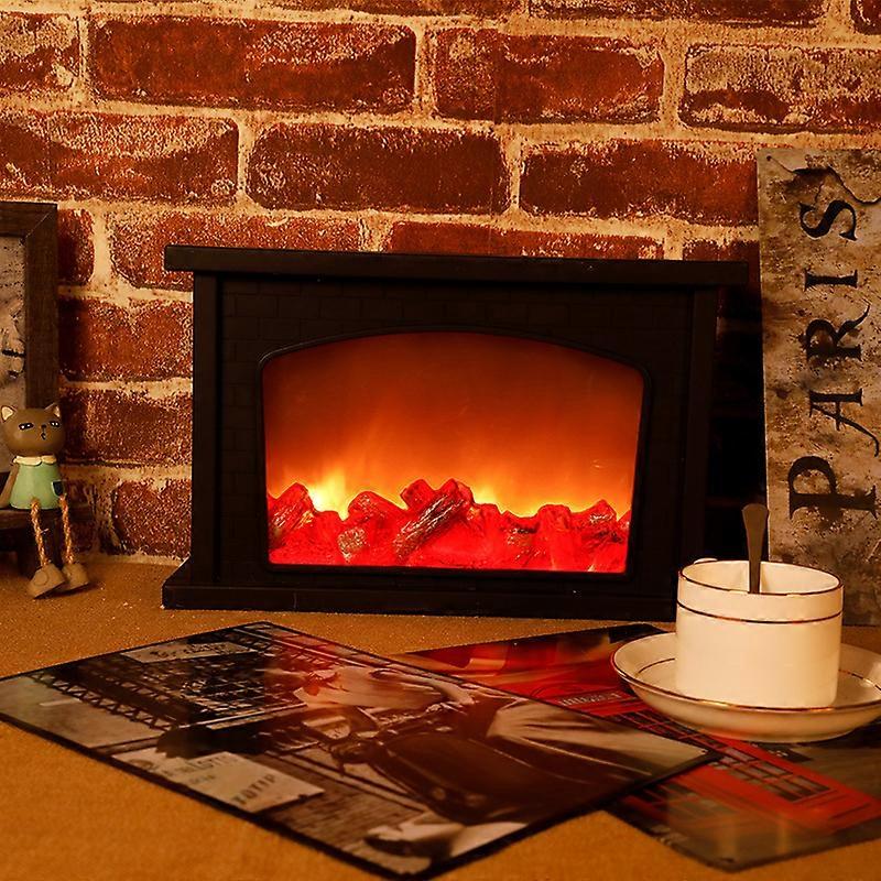 LED Flame Dynamic Lantern Lamp Simulation Fireplace Flame Effect Night Light USB Battery Powered For Living Room Decor
