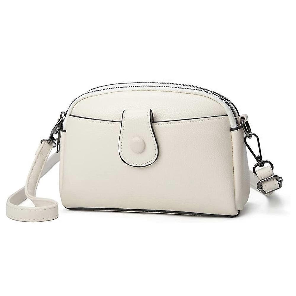 Bolso de mujer pu de moda, bolso pequeño práctico casual con múltiples compartimentos, bandolera