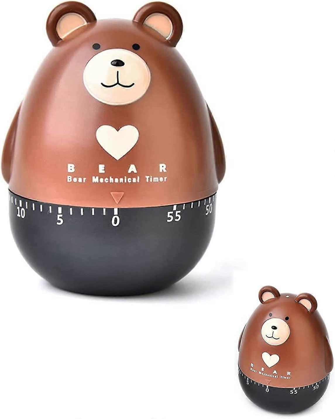 Abs Cooking Mechanical Timer 55 Minutes Mechanical Timer Manual Shaped Kitchen Timer Cute Animal Timer Cooking Tool Timer for Cooking Timing Tool