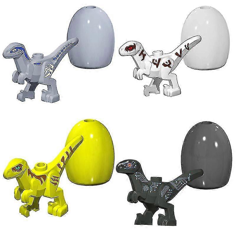 4pcs Jurassic Dinosaur Building Blocks Dinosaur Eggs Dinosaur Kids Toys