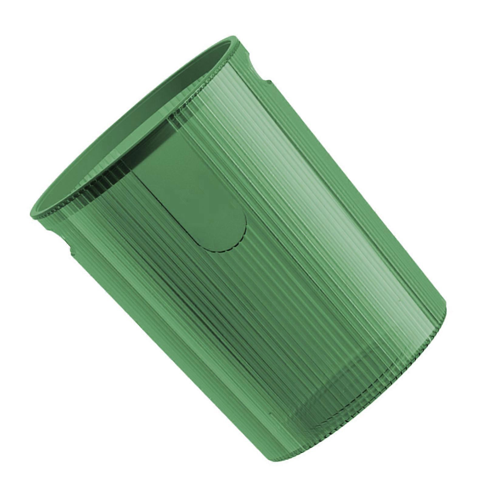 Plastic Trash Can with Pressing Ring for Bathroom Kitchen Bedroom Office Bin