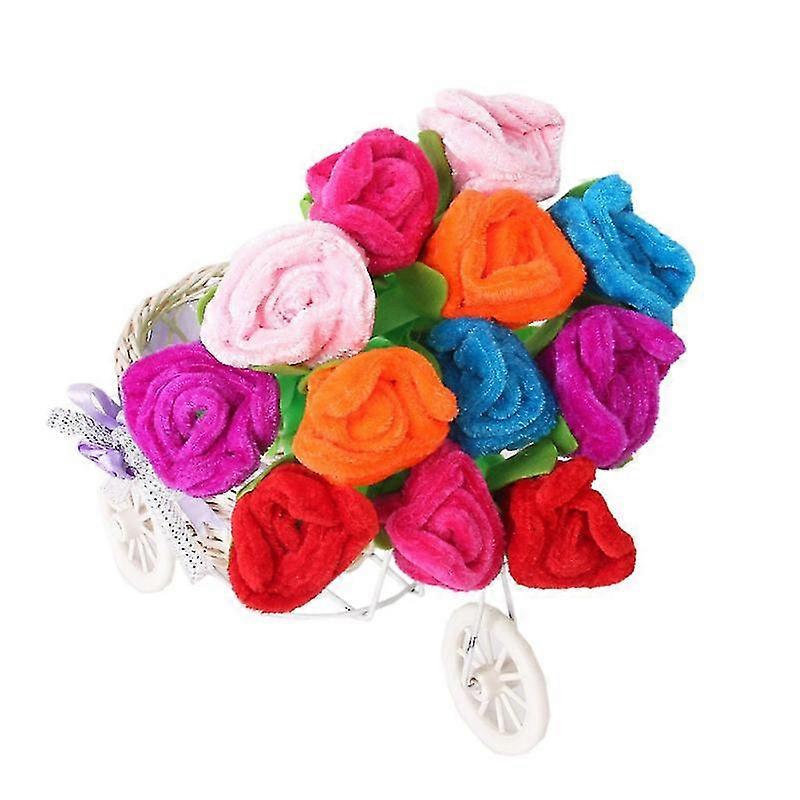 12pcs Rose Flower Ball Pen-c