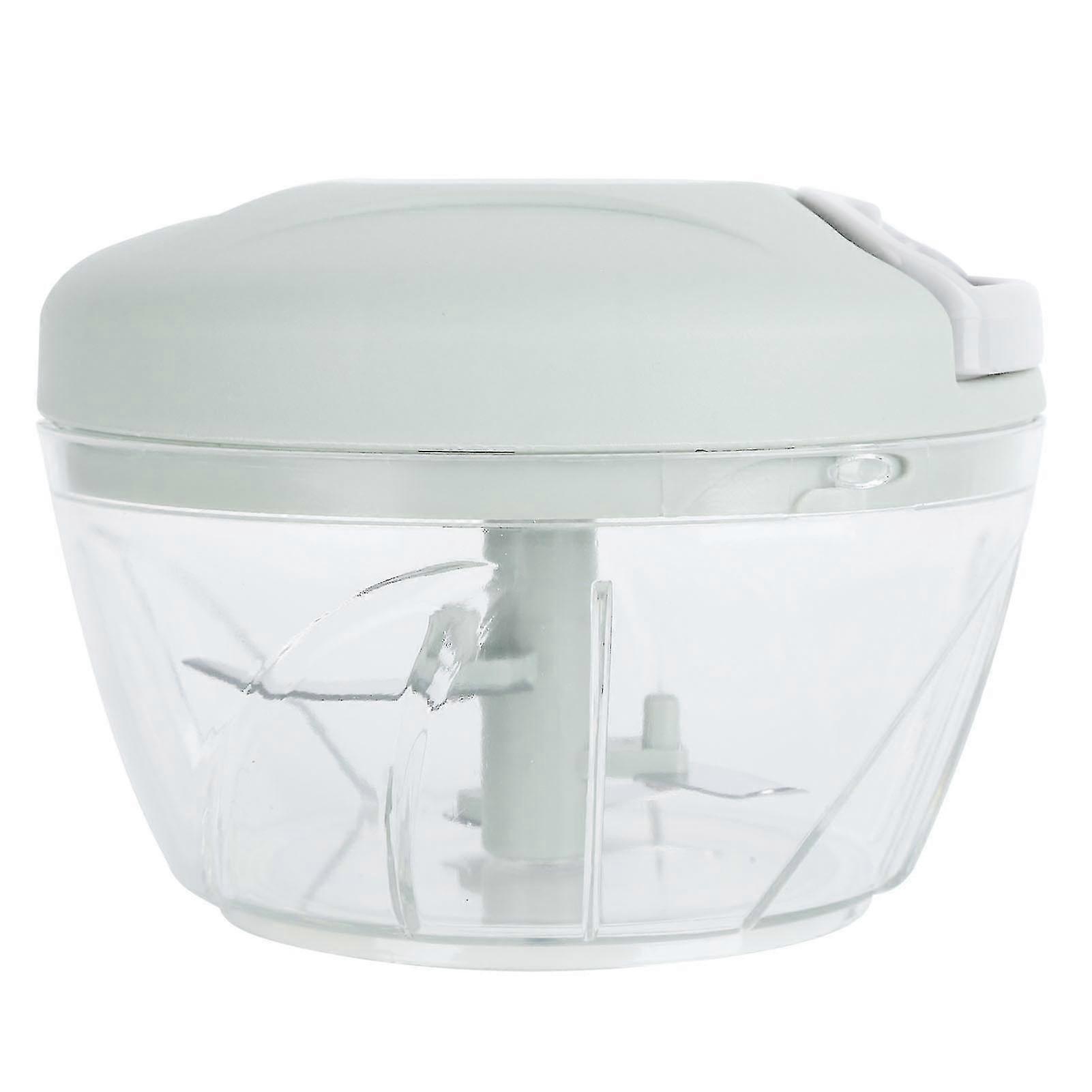 Green 500ml Vegetable Cutter With Drawstring - Manual Fruit Meat Grinder Chopper Kitchen Accessory