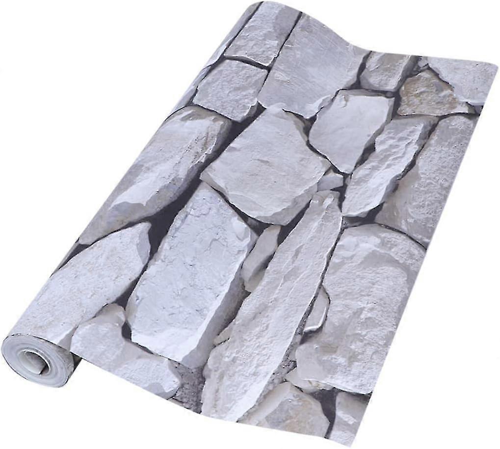 3D Stone Wall Vintage Wallpaper - Stone Pattern