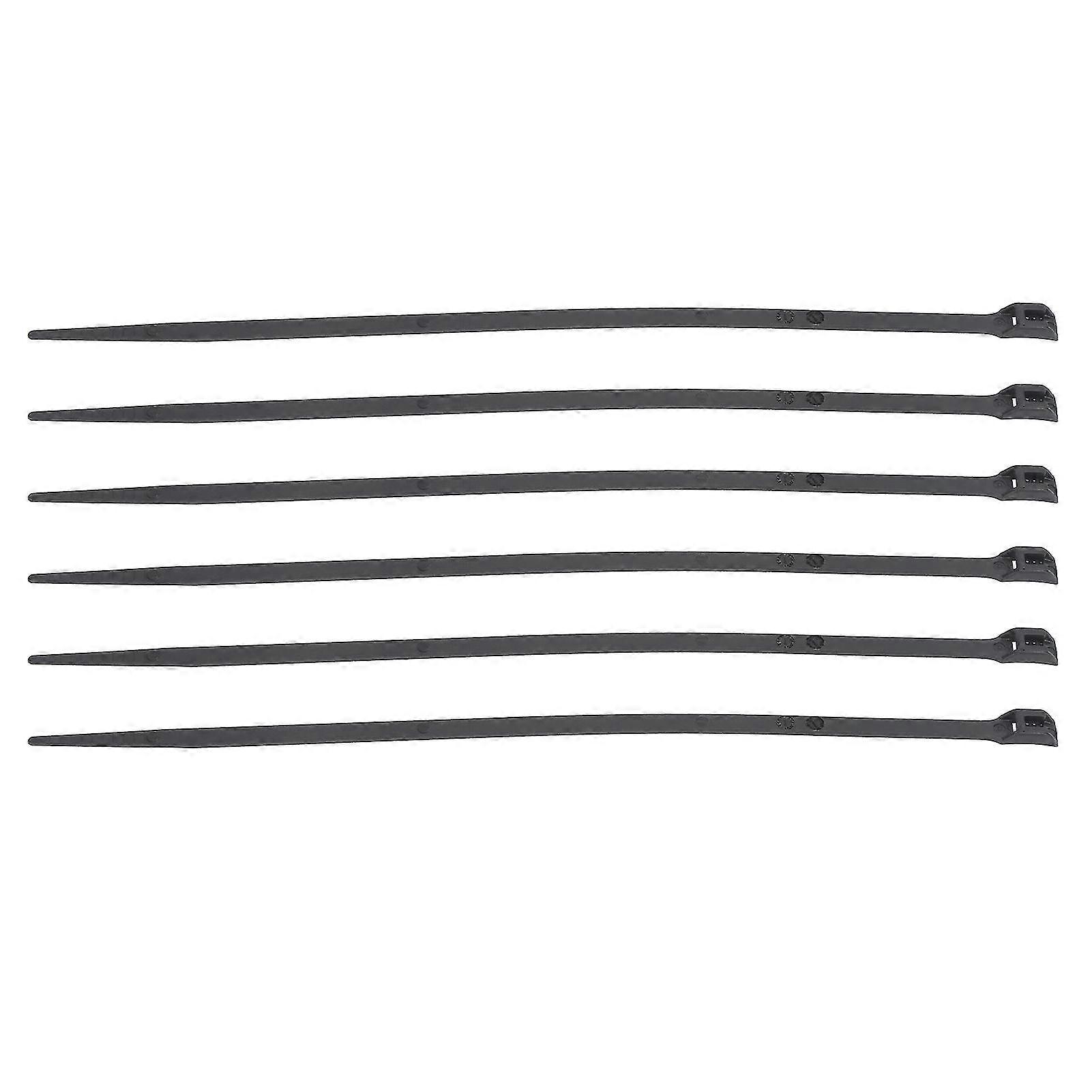 Nylon Cable Ties 6pcs Self-Locking Fastening Straps for Cable Organization and Wire Management
