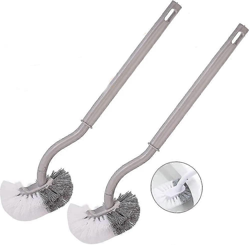 2er Pack Langgriff Toilettenbürste, Toilettenbürste Set mit starken Borsten