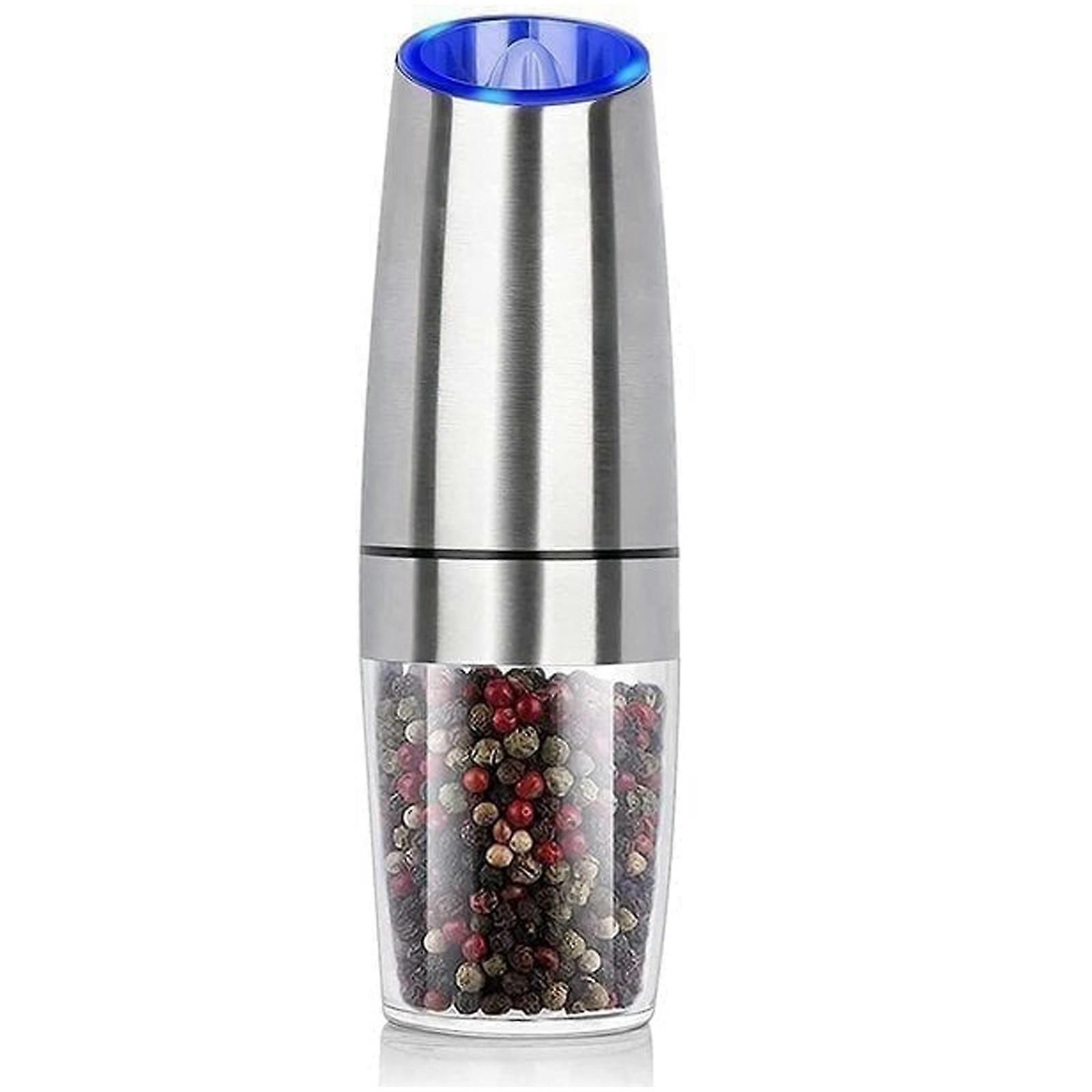 Auto Electric Gravity Salt & Pepper Grinder Mill Set w/ Adjustable Coarseness