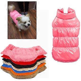 Pink Waterproof Winter Pet Jacket Vest, For Outdoor Activities