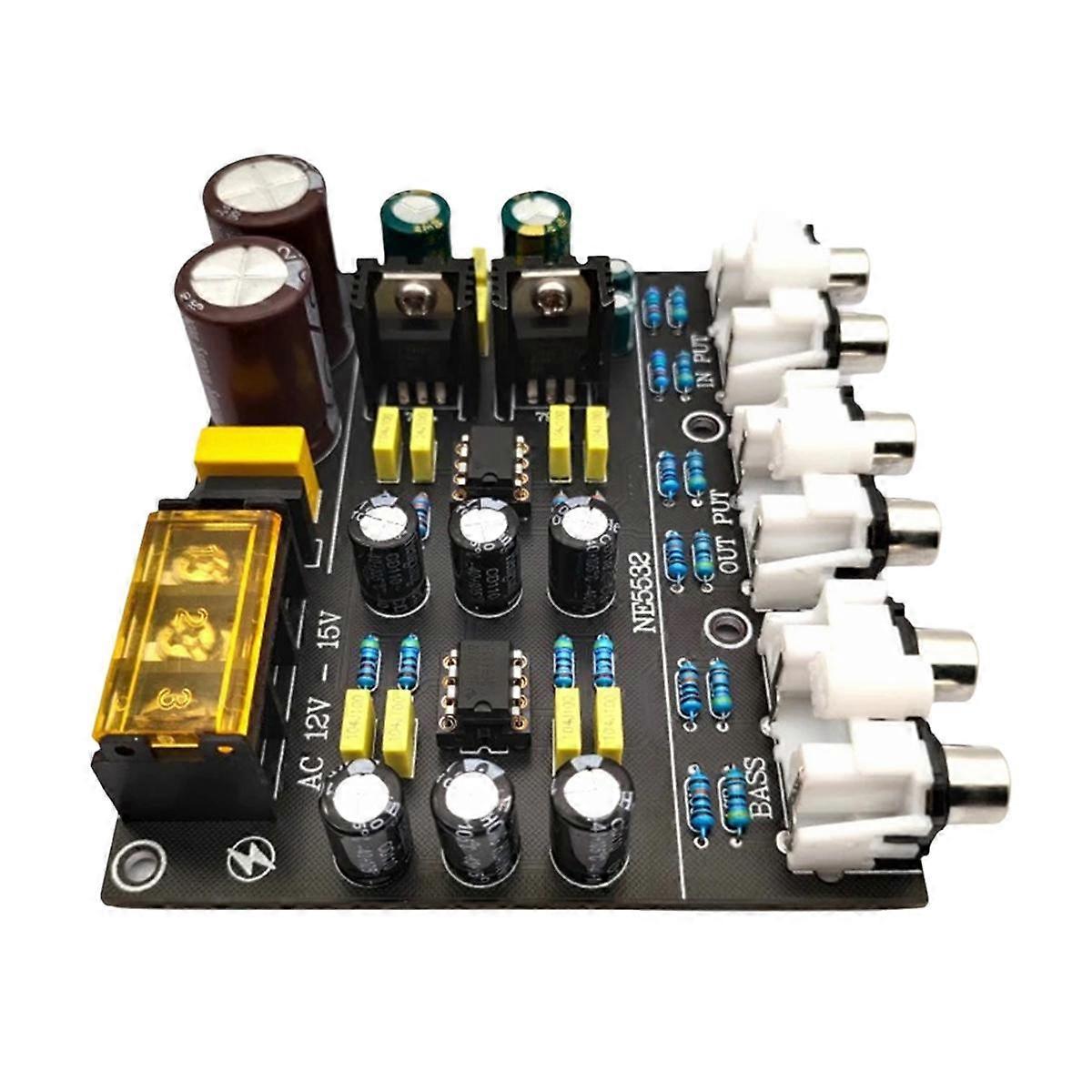 2 Way Frequency Divider Electronic Active Crossover Dual Op Amp Ne5532 Linkwitz Heavy Bass Frequenc