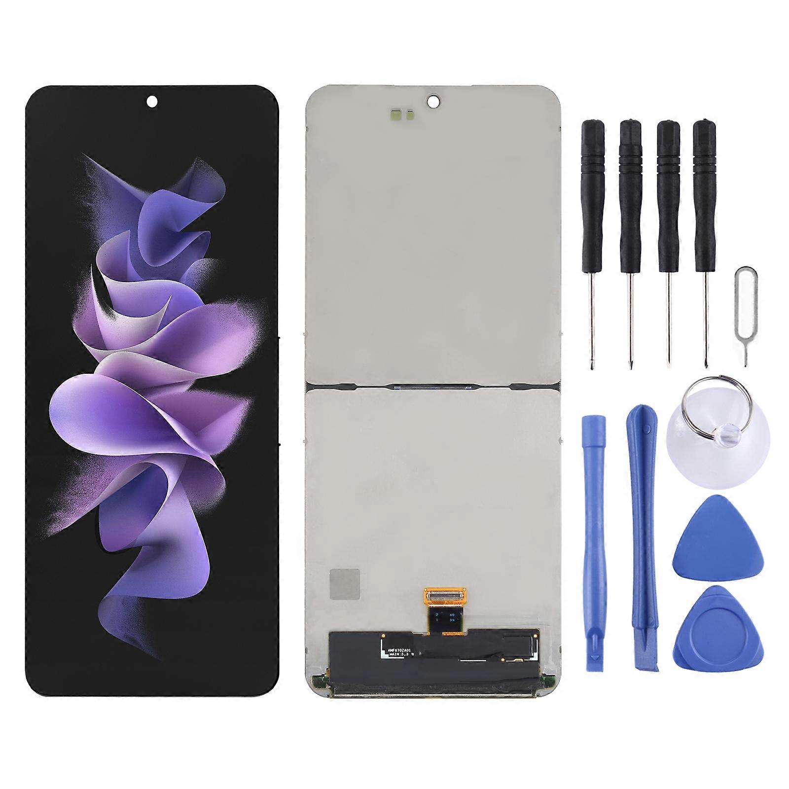 Black Lcd Digitizer Full Assembly For Samsung Galaxy Z Flip3 5G