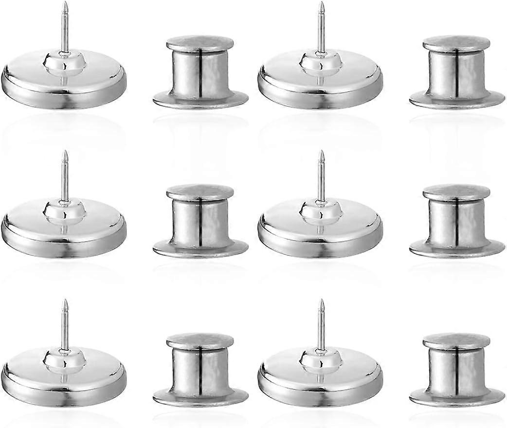 6 Pairs Curtain Magnets with Pushpin, Curtain Weights, Magnetic Button to Prevent Light from Leaking, Detachable Buckle, for Shower Curtains, Curtains