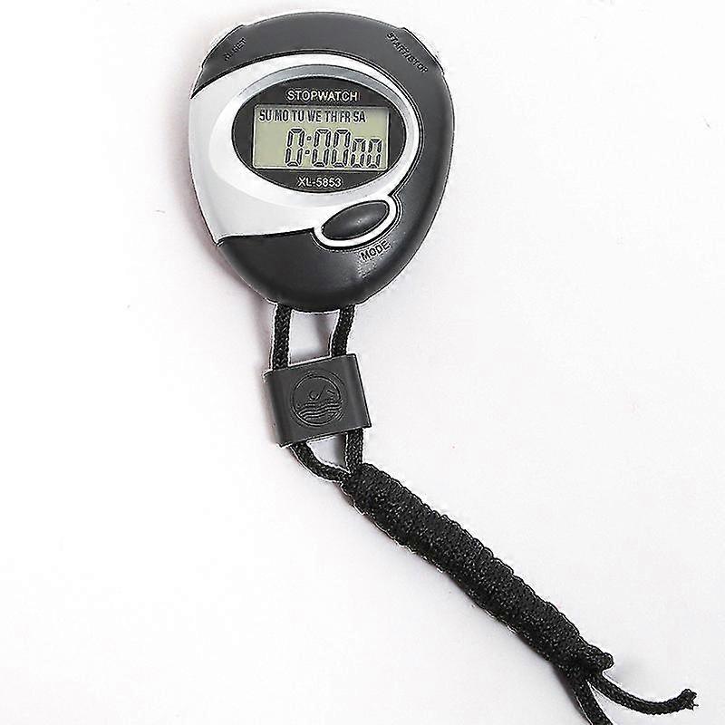 Multifunctional Electronic Stopwatch Running Track And Field Training Fitness Running Sports Competition Referee Timer, Black