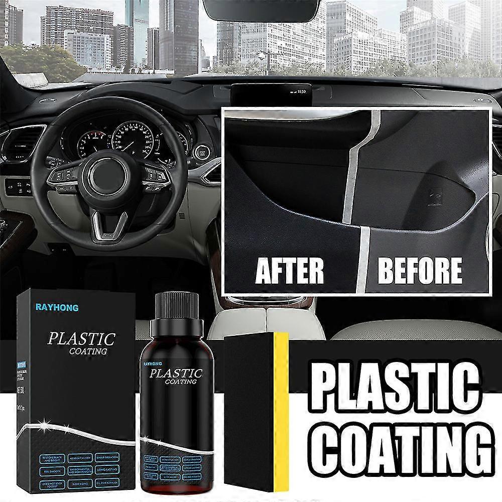 50ml Car Plastic Restorer Automobile Plastic Coating Agent Dustproof Plastic Leather Parts Refurbish Agent