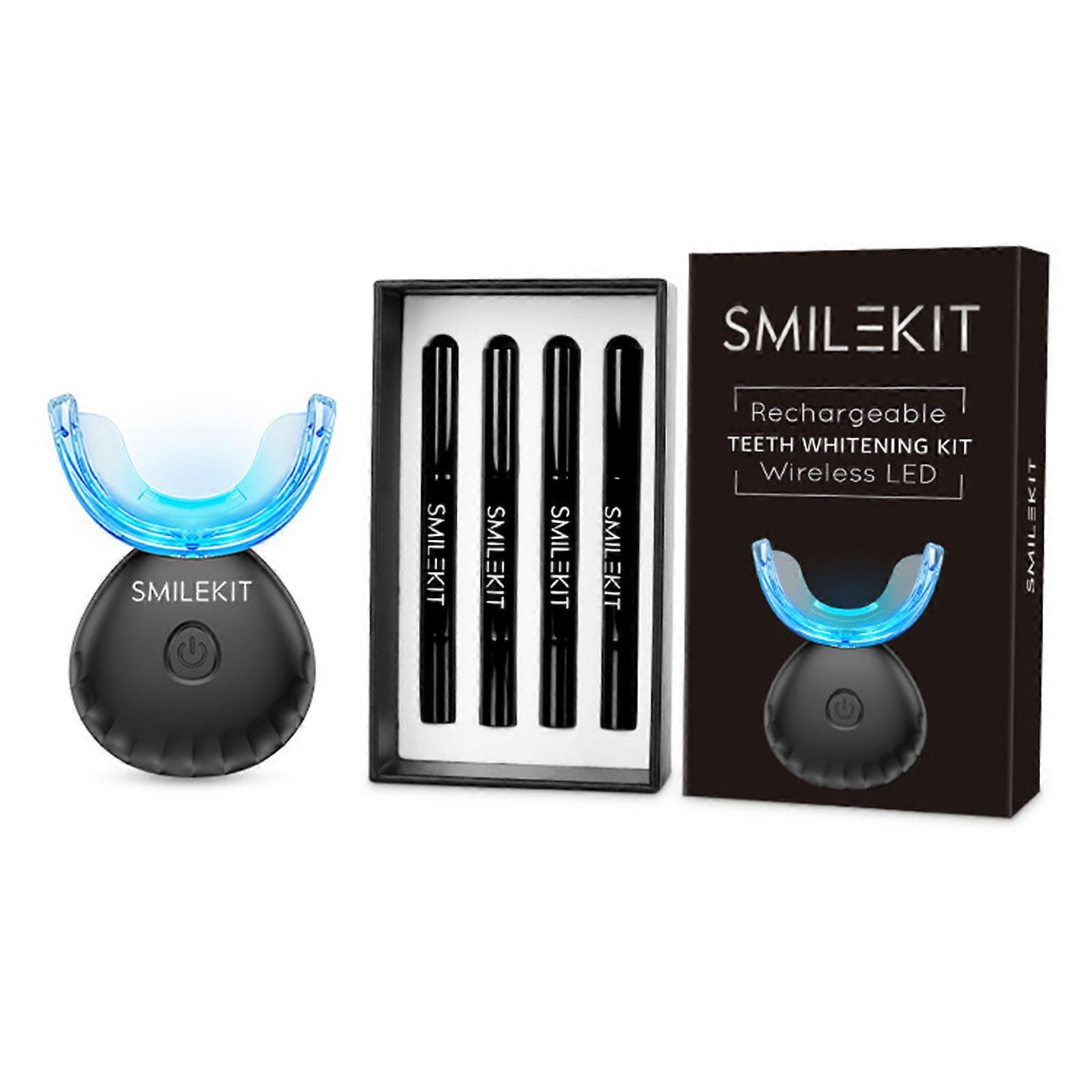 Teeth Whitening Kit Rechargeable Teeth Gel with LED Wireless Rechargeable