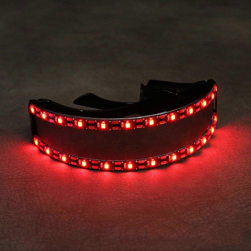 LED Glasses Neon Party Luminous Glasses Light Up Eyeglasses for Cosplay Rave Festivals Halloween Bars Clubs Parties