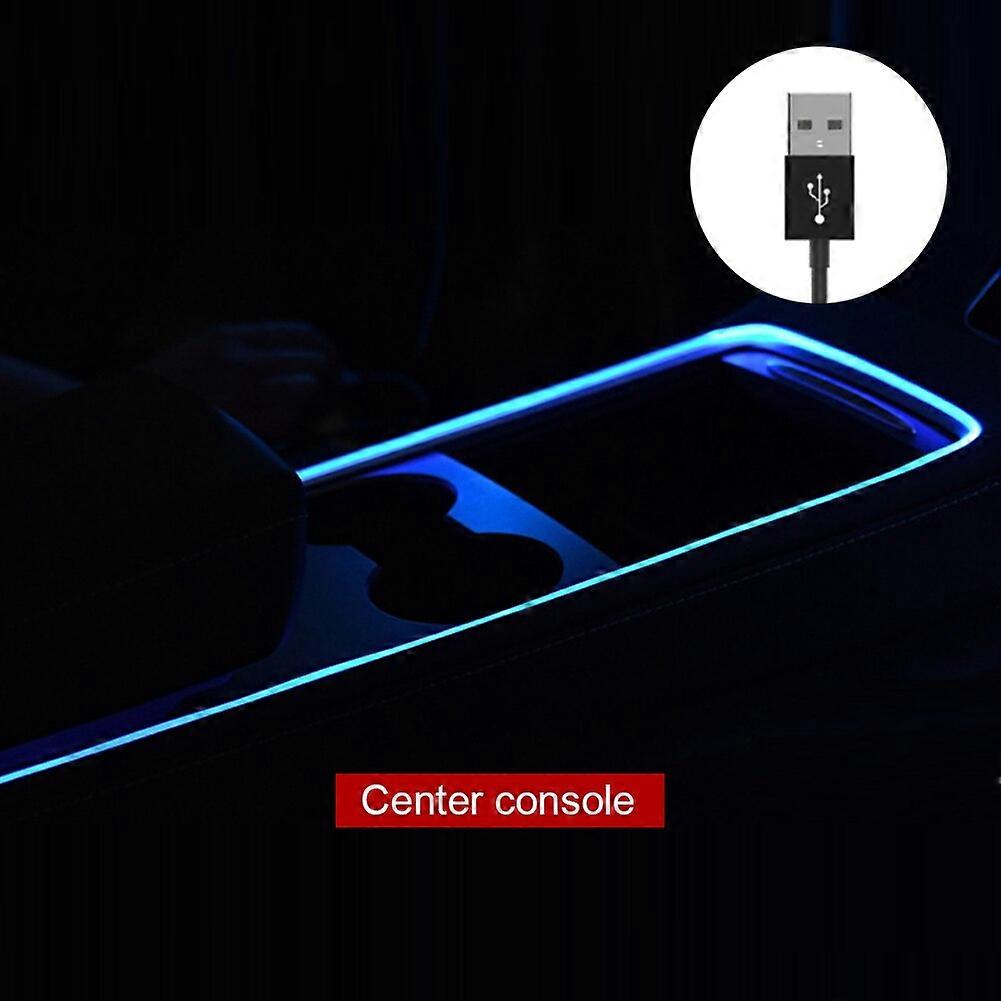 Car Atmosphere Light LED Strip Light Color Changing Interior Light Strip APP Control For Tesla Model 3 Y 21-22