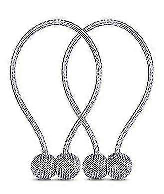 2 Pieces Ain Tiebacks Ain Clips Rope Holdbacks ,grey