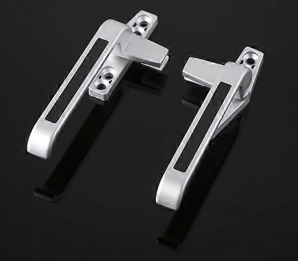 Silver Gray Lockable Window Handle Handle Door Window Wrist Zinc Alloy 2 Set