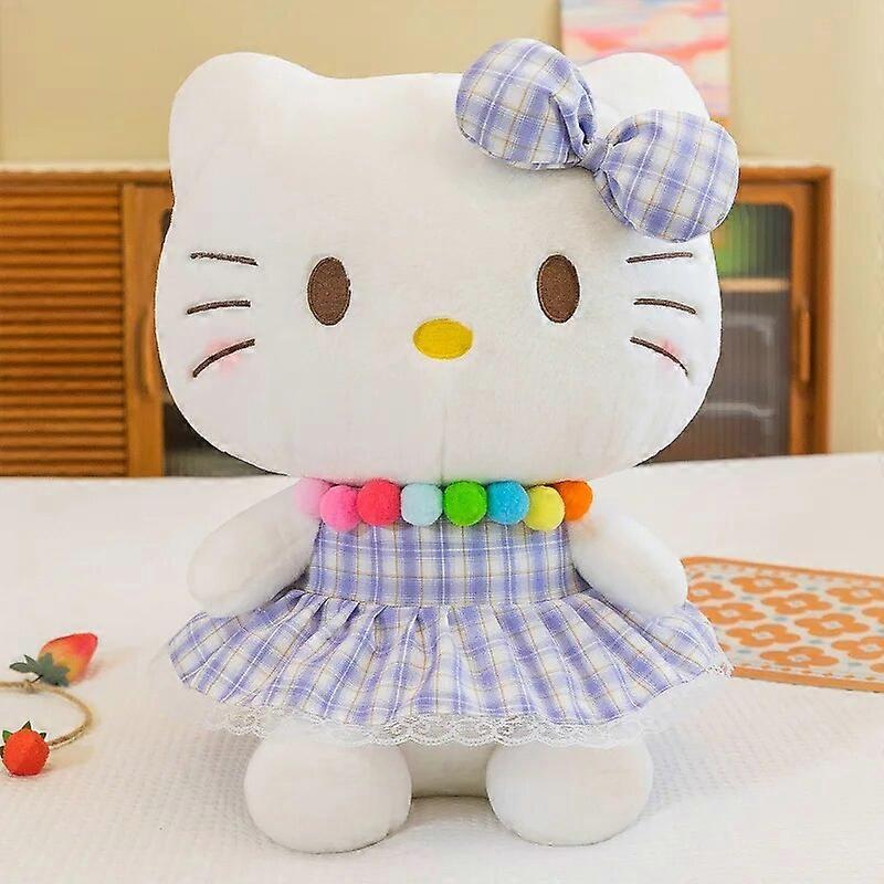 Kawaii Hello Kitty Plush Jucării Camera Decor Drăguț Animale Păpușă Plushie Soft Cartoon Figure Cadouri de ziua de nastere pentru fete
