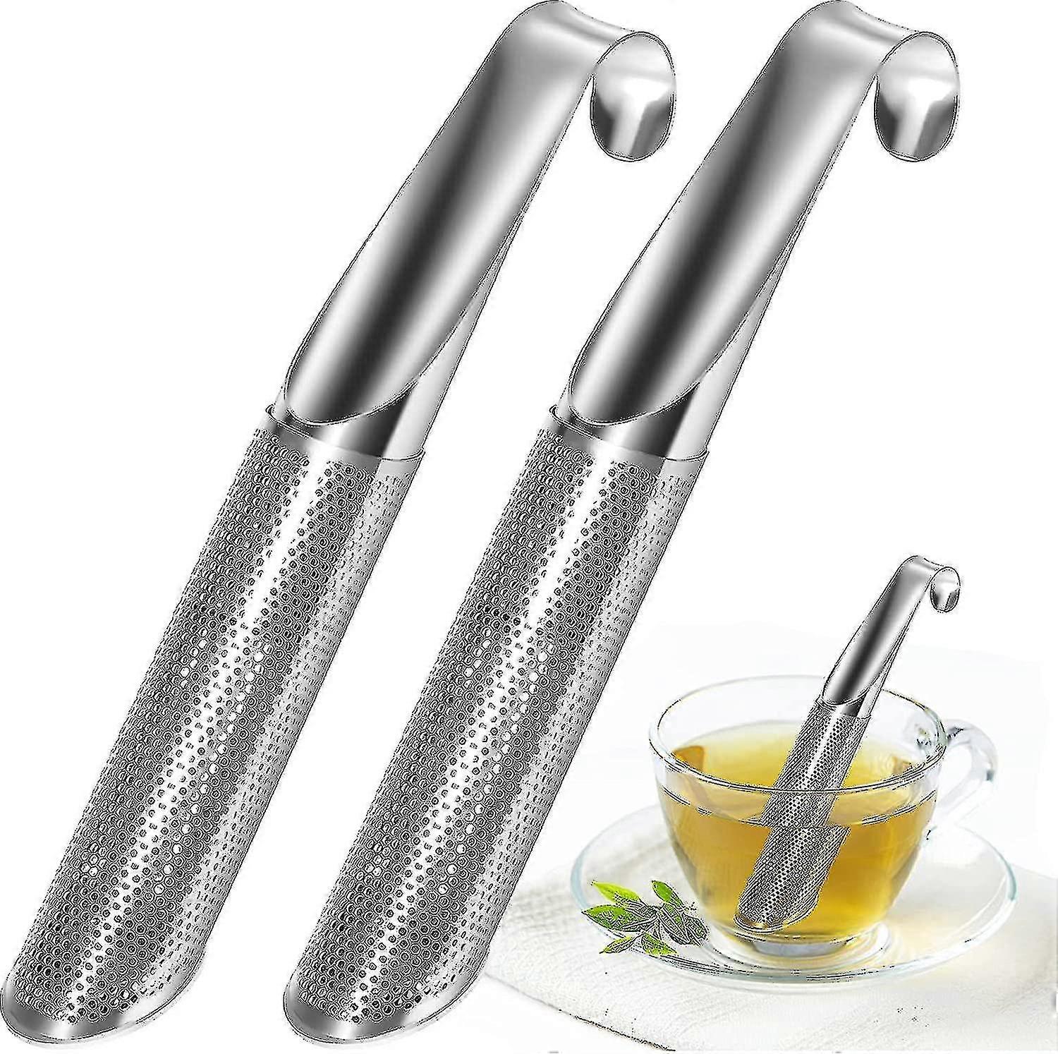 2pcs Stainless Steel Tea Strainer For Loose Tea