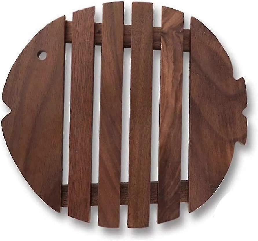 Black Walnut Tripod Countertop Protector Non-slip Wood