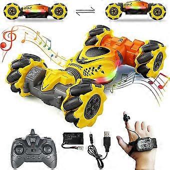Rc Stunt Car Remote Control Car With Gesture Sensor 4wd 2.4ghz Twisting Vehicle With Light Music