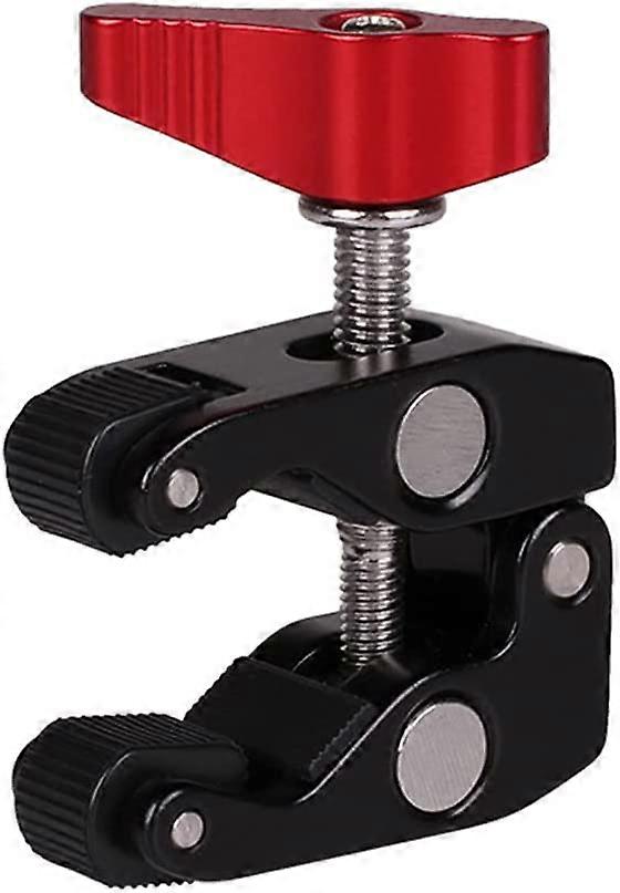 High Quality Super Clamp Camera Clamp with 1/4" and 3/8" Thread for Camera Tripod, Flashlight, Monitor, Bike Mount