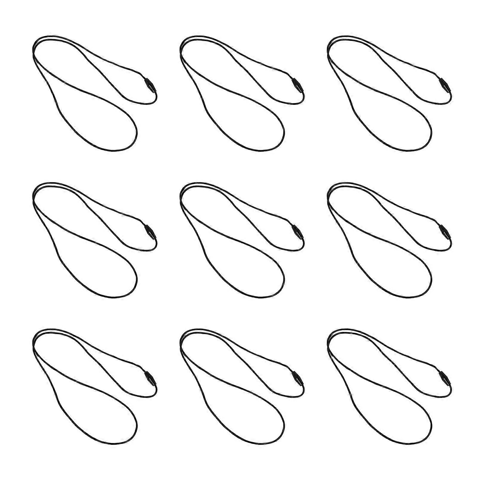 20pcs Practical Replacement Necklace Black Cords with Breakaway Clasps