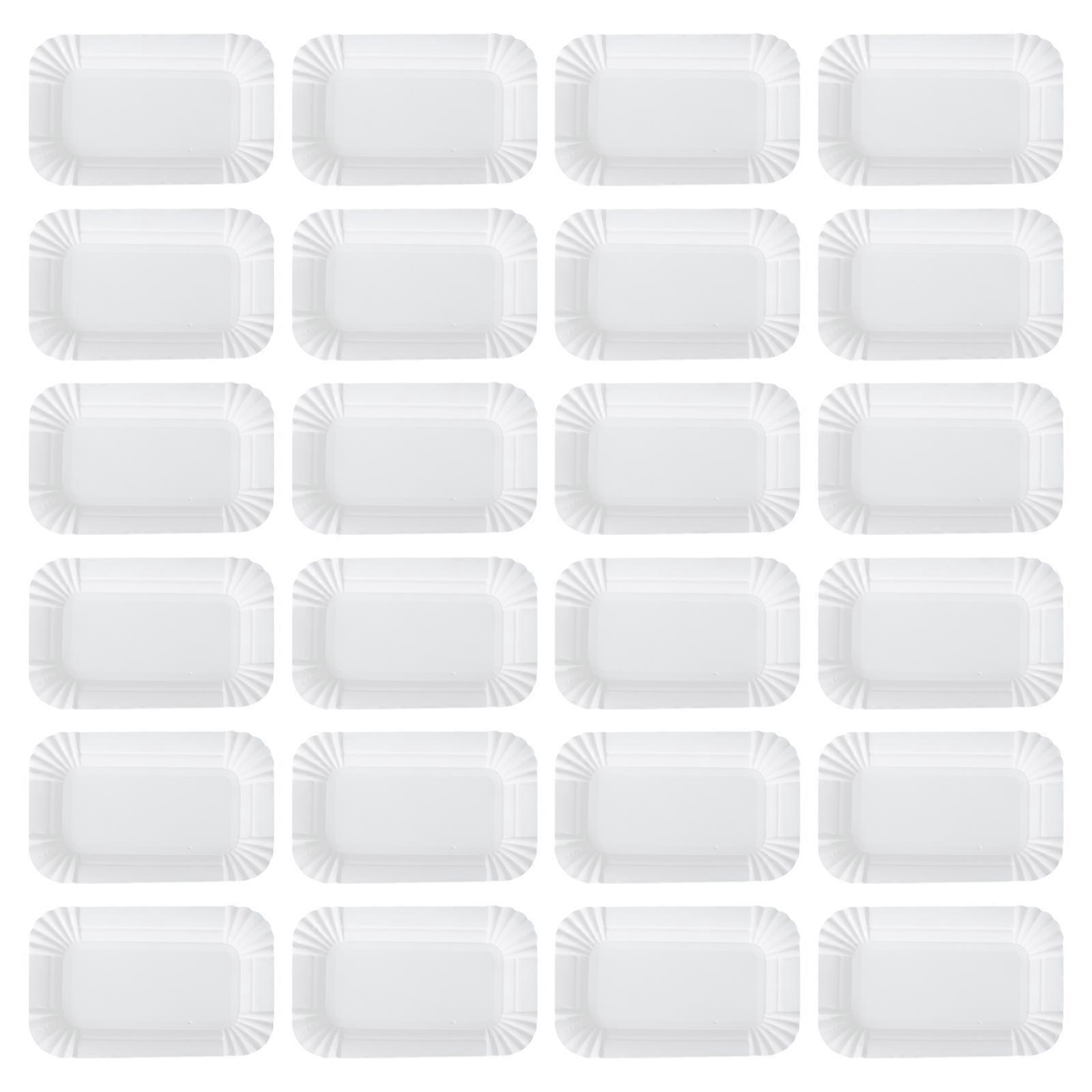 100 STKS Cake Papieren Borden Wegwerp Eetborden Verjaardagsborden (Wit)