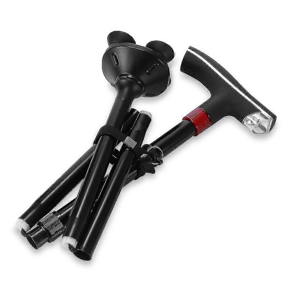 Stretchable Alpenstock With Led Light