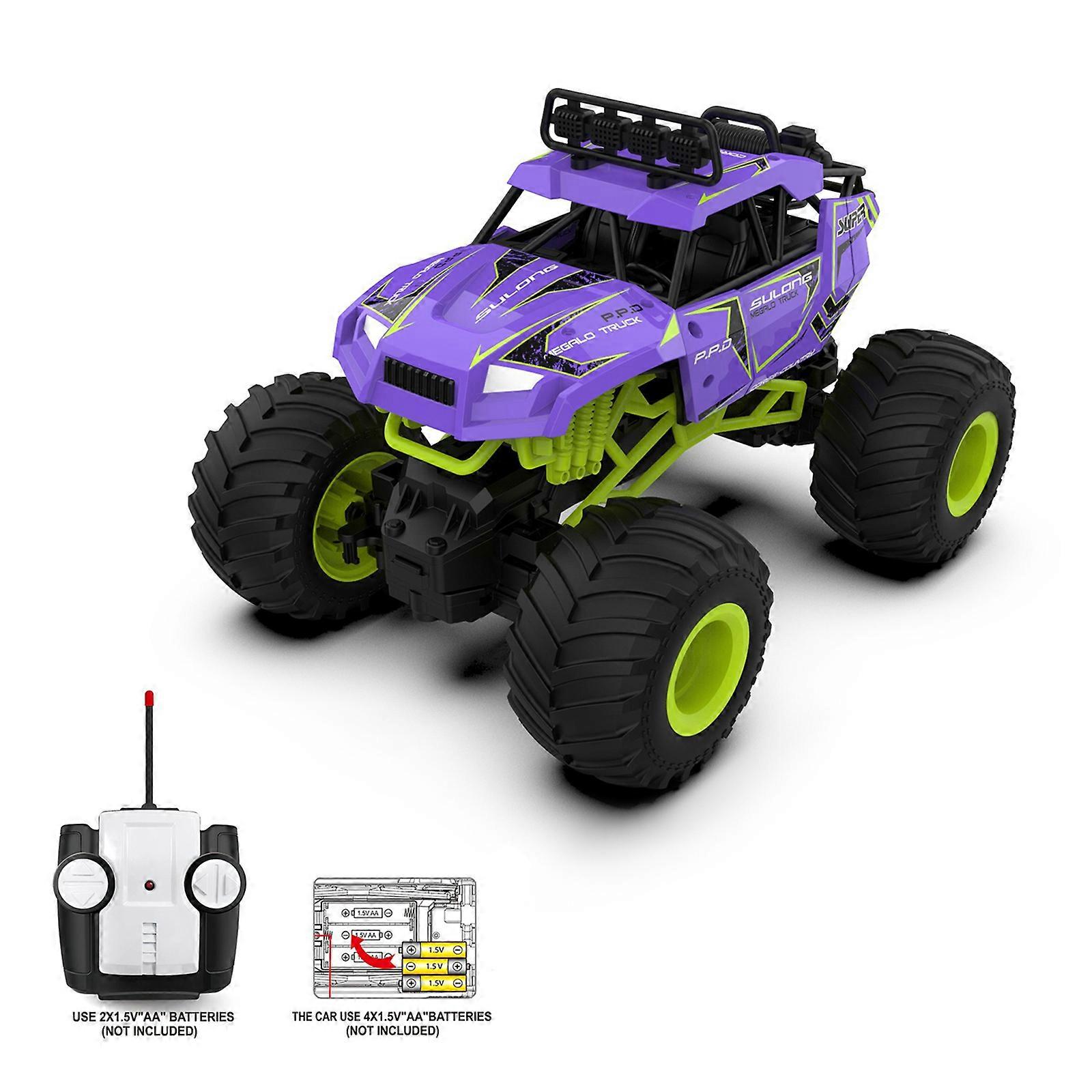 2023 שדרג ילדים בנים צעצוע RC רכב שלט רחוק צעצוע לרכב גלגל גדול 50% הנחה