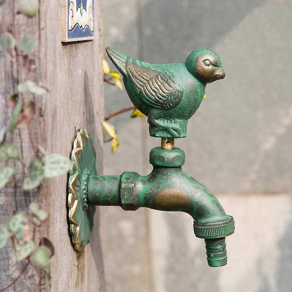 Robinet De Jardin Antique Style Vintage Avec Sculpture De Dragon - Montage Mural 1/2 Pouce - Pour Extérieur, Salle De Bain Ou Cuisine - 11