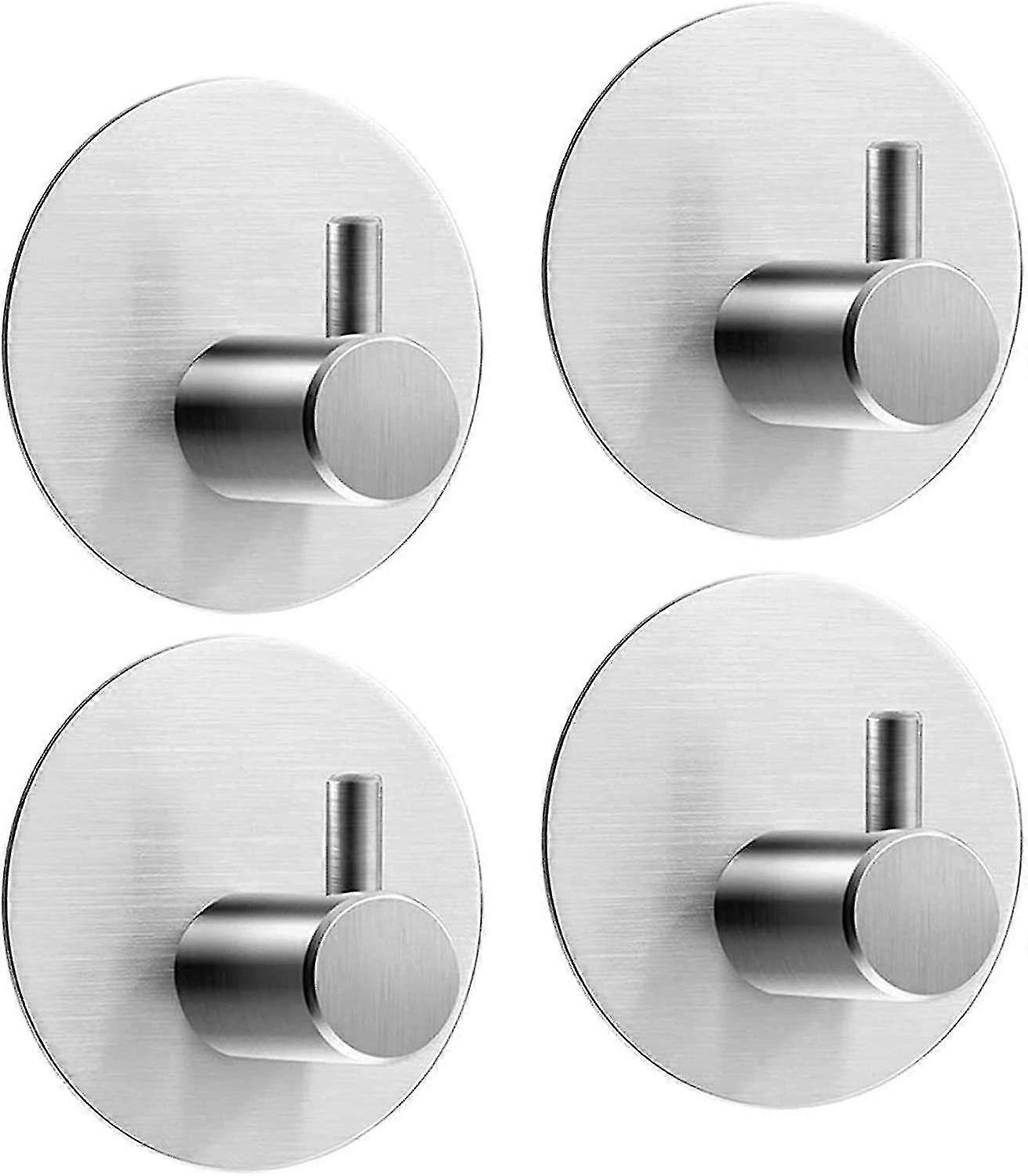 Self-adhesive Towel Hook Stainless Steel Coat Hook Wall Hook