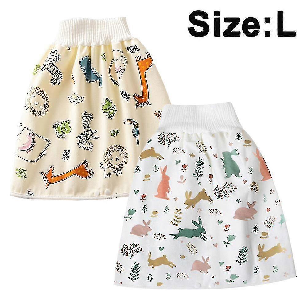 2 Pièces Enfants Couche Jupe Shorts Lavable Bébé PotTy Training Jupes Enfants Pour Bébé Garçon Fille Nuit Dormir