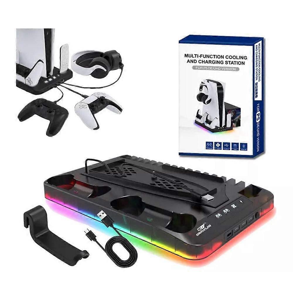 Saker Charging Base Cooling Bracket for Dual PS5 / PS5 Slim Controller
