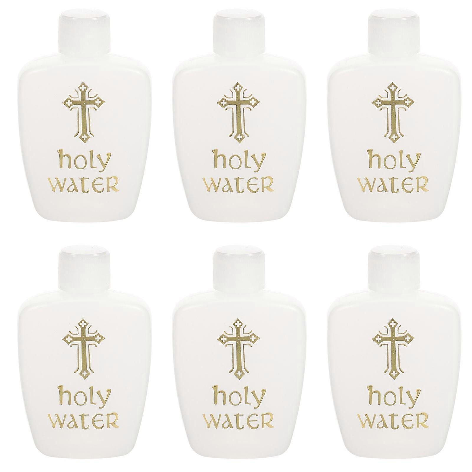 6 sztuk plastikowych butelek na wodę święconą Kościół Butelki na wodę święconą do chrztu i egzorcyzmów