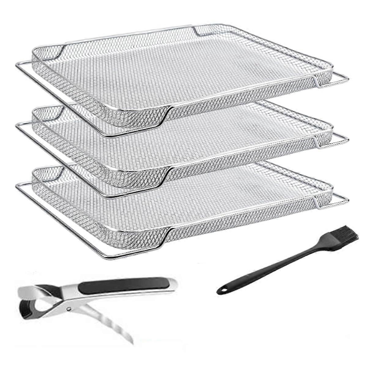 Cestello per friggitrice ad aria per forno intelligente Friggitrice ad aria Pro Friggitrice ad aria in acciaio inossidabile Cestelli in rete Forno Mesh Bask