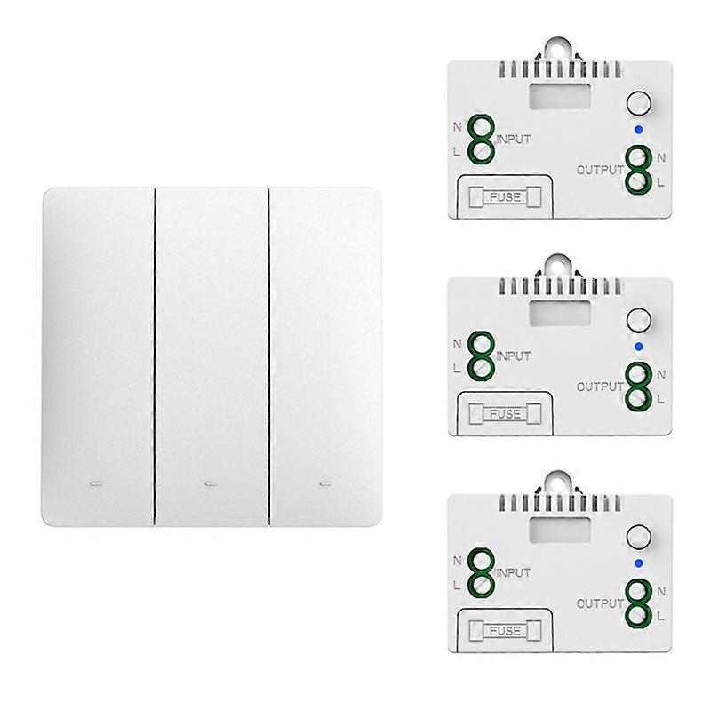 Self-Pow Wall Light Wireless Switch Self-Powered Remote Control No Battery No Wire IP54 Waterproof Indoor Switch