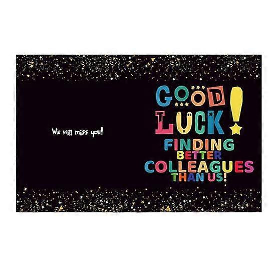 Foldable Farewell Card Coworker Retirement Dimission Colleagues Goodbye Signature Card Thick Paperboard Greeting Card Party Going Away Gift