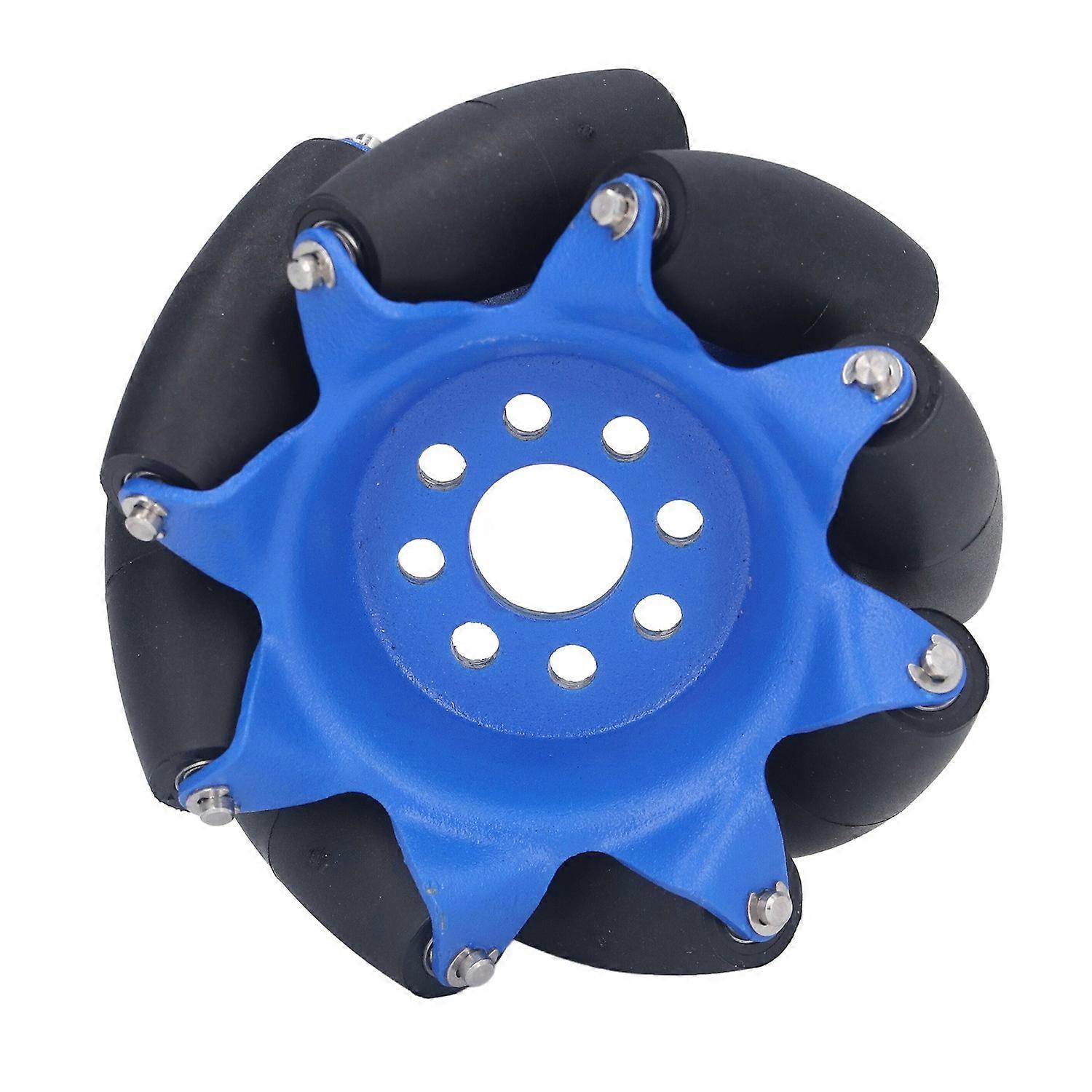 3in 45° Omnidirectional Wheel with 8 TPU Rubber Drive Rollers Industrial Robot Car PartsRight 5606‑0